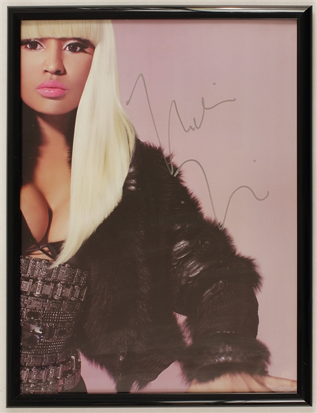 Nicki Minaj Signed Original Promotional Poster and Laminate