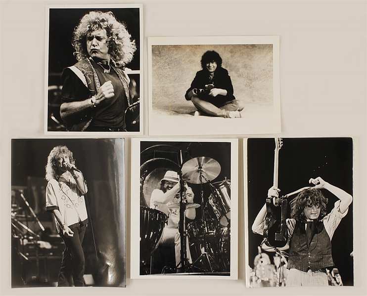 Lot Detail - Led Zeppelin Original Stamped Photographs