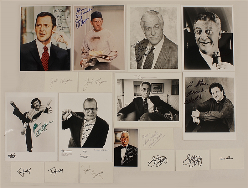 Comedic Actors of Hollywood Signed Photographs and Signed Cards