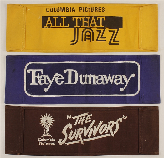 Original Movie Director Chairbacks for All That Jazz, The Survivors and Faye Dunaway