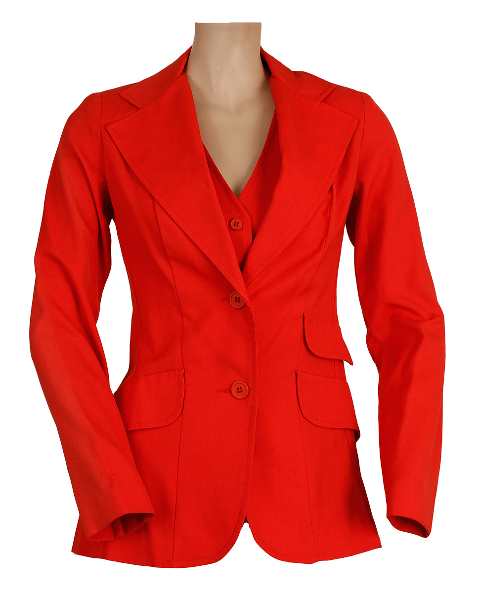 Lot Detail - Michael Jackson Owned & Worn Red Jacket and Vest