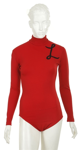Penny Marshall "Laverne & Shirley" Screen Worn Signature "L" Red Leotard