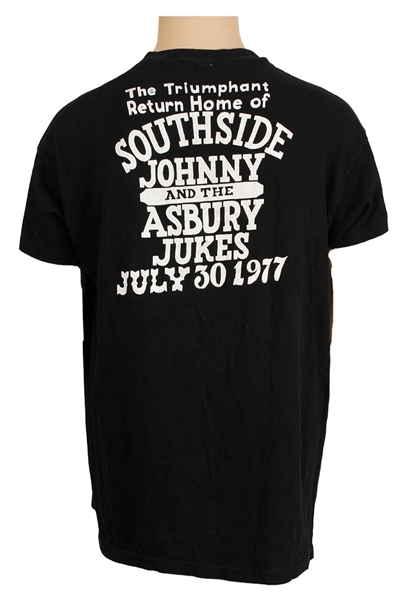 Bruce Springsteen Owned and Worn Southside Johnny and the Asbury Jukes 1977 Tour Shirt