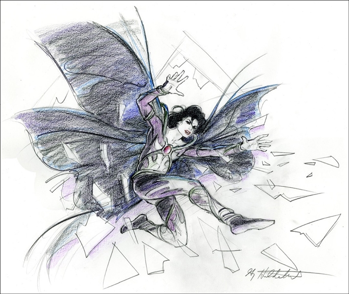 Michael Jackson Original Greg Hildebrandt Signed Fairy Tale Character Movie Costume Artwork Commissioned By Michael Jackson 