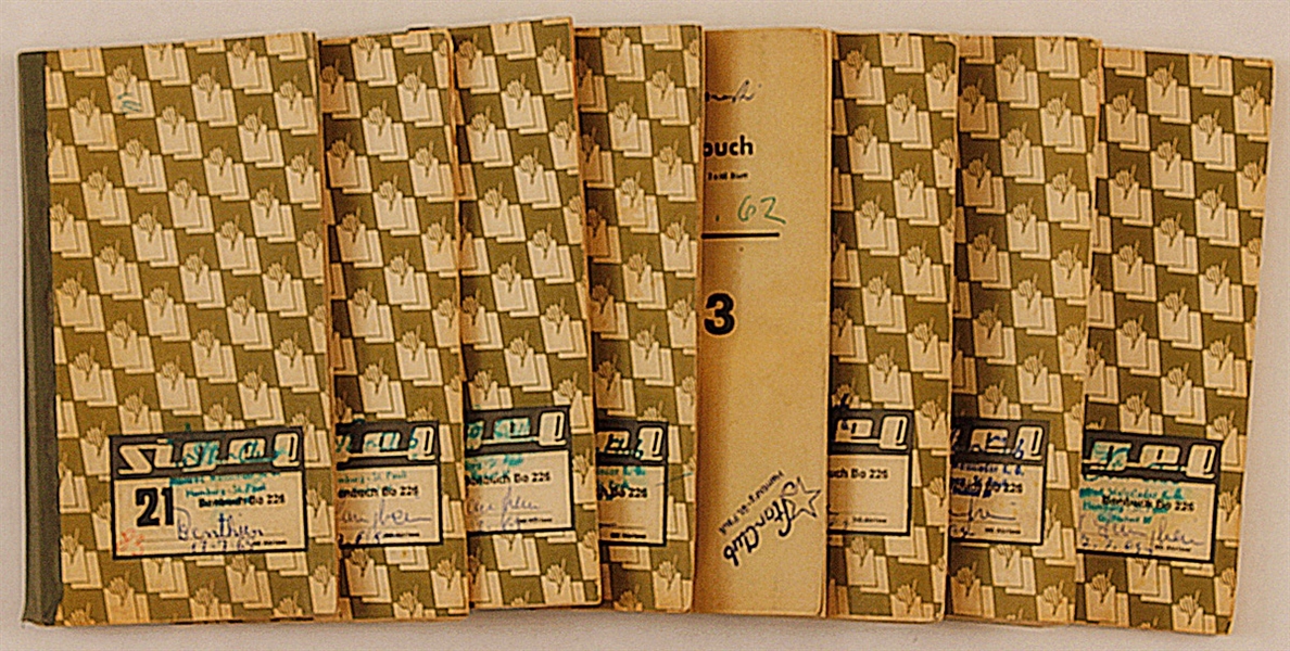A Set of 8 Original Waiters Books from the Star-Club, Hamburg, Germany