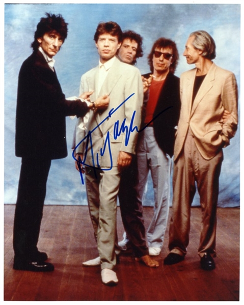 Mick Jagger Signed Rolling Stones Photograph