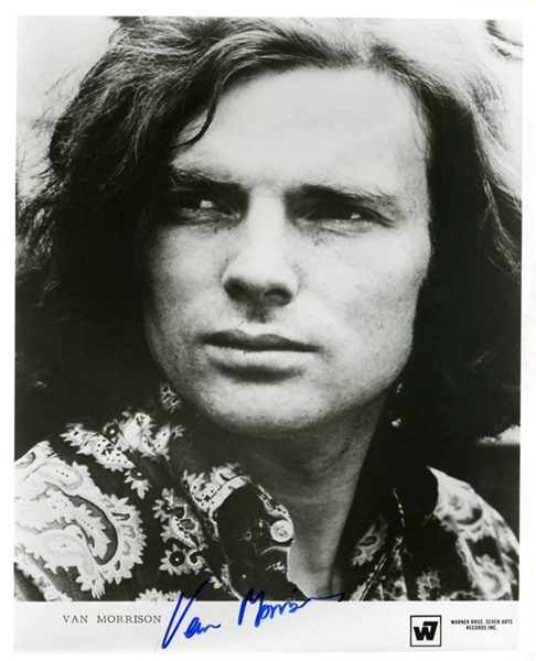 Van Morrison Signed Publicity Photograph