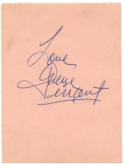 Gene Vincent Autograph 