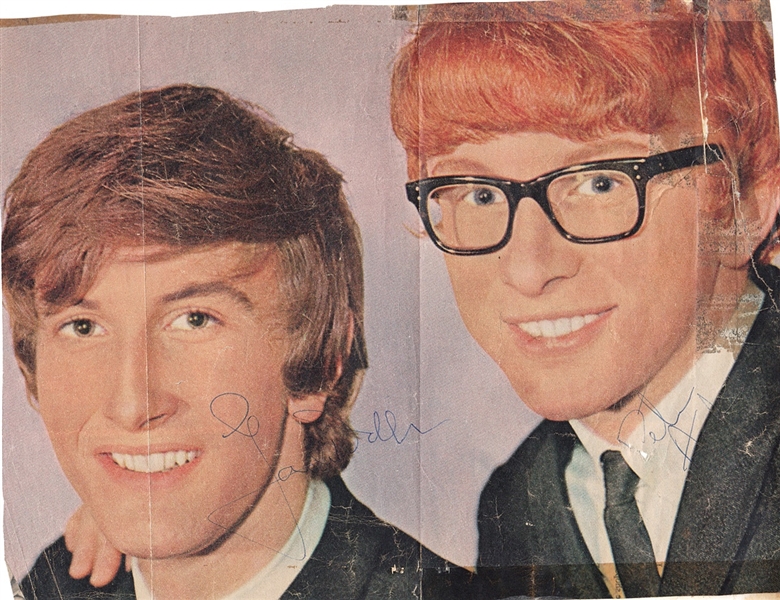 Peter Asher and Gordon Waller Signed Magazine Picture