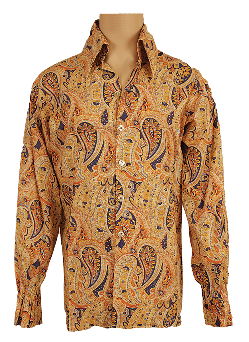 Lot Detail - Elvis Presley Owned & Worn IC Costume Co. Paisley Shirt