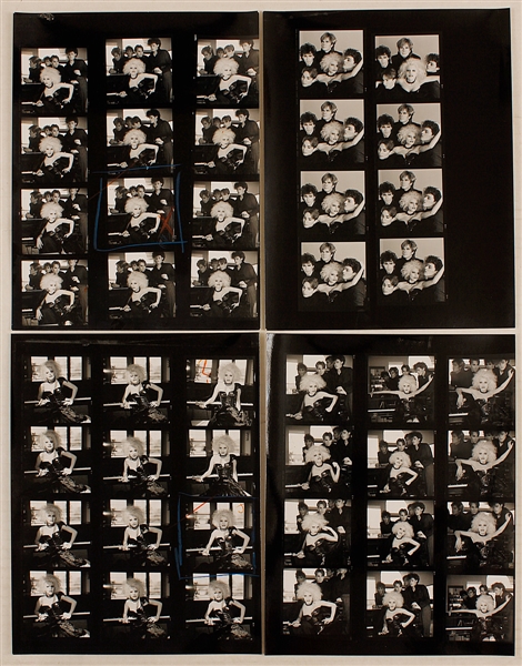 Missing Persons "Rhyme & Reason" Album Cover Original Alternate Helmut Newton Contact Sheets (4) From The Larry Vigon Collection