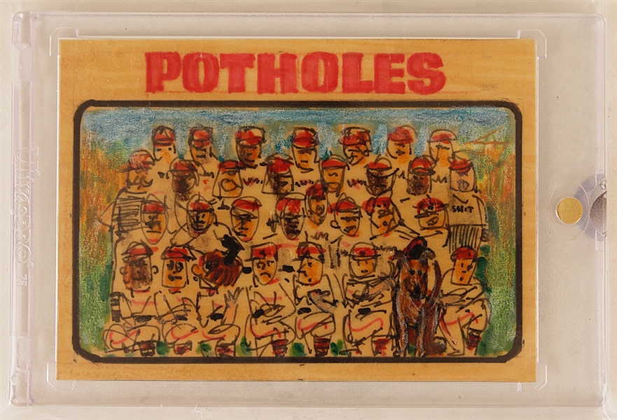 1973 Topps Baseball Original Concept Art