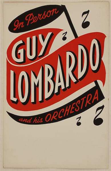 Guy Lombardo Original Concert Poster