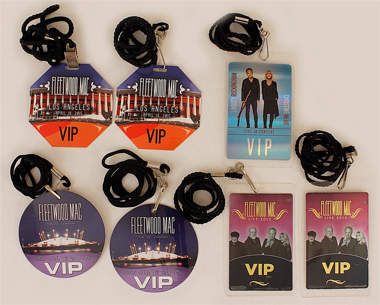 Fleetwood Mac Backstage V.I.P. Laminate Collection From The Larry Vigon Collection