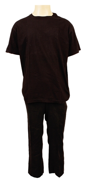 Michael Jackson Owned & Worn Black T-Shirt and Pants