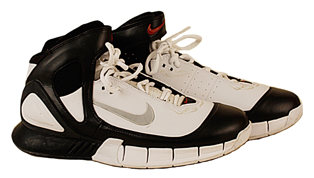 Eminem Stage Worn Nike White and Black High Top Sneakers