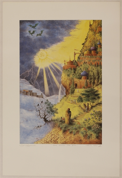 George Harrison & Keith West Signed "Here Comes The Sun" Limited Edition Original Lithograph