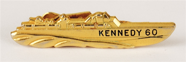 Sammy Davis, Jr. Owned and Worn "Kennedy 60" Gold Tie Clip