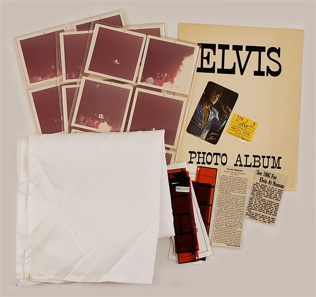 Elvis Presley 1973 Stage Worn White Scarf
