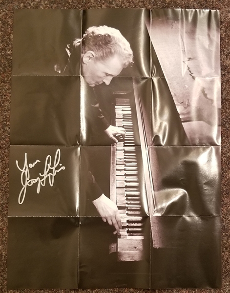 Jerry Lee Lewis Signed "Mean Old Man" C.D. Posters (2)