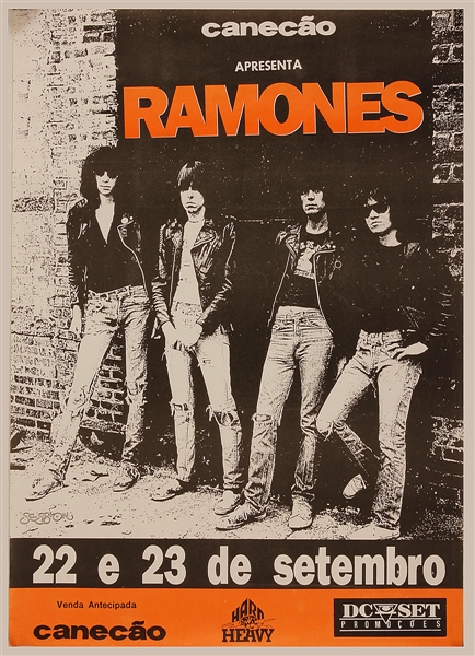 The Ramones Original Portuguese Concert Poster 