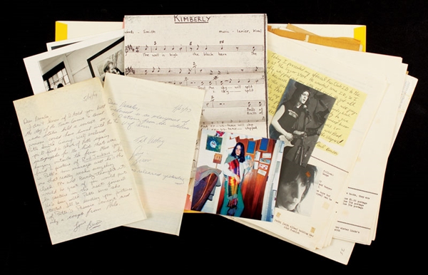Patti Smith Hand Annotated Original Fan Club Archive