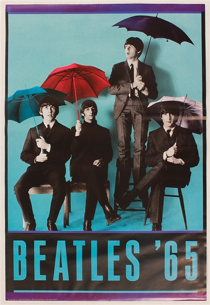 Beatles 65 Over-Sized Original Apple Promotional Poster