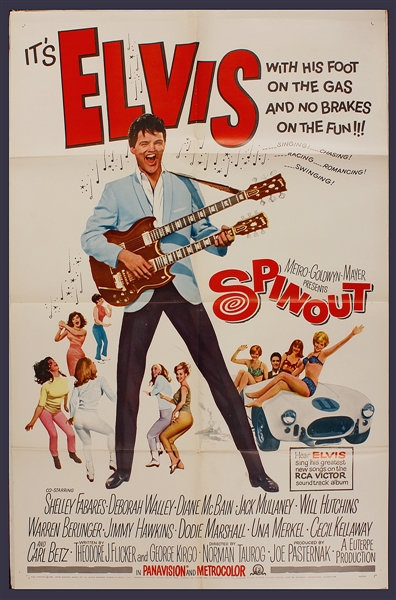 Elvis Presley "Spinout" Original Movie Poster