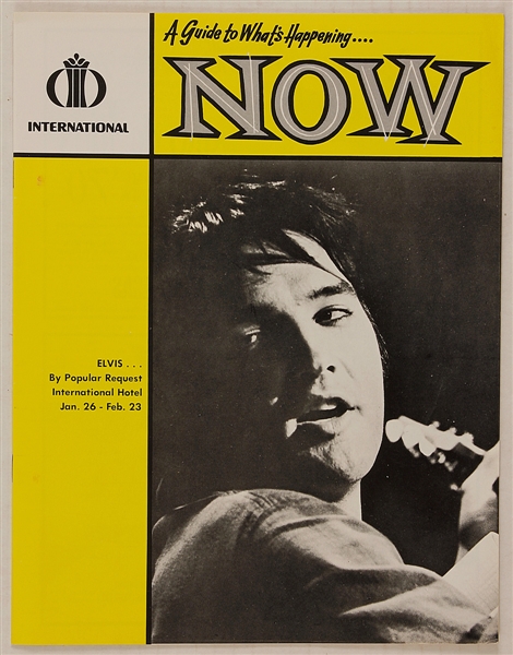 Elvis Presley Original International Hotel  "A Guide To Whats Happening Now" Magazine