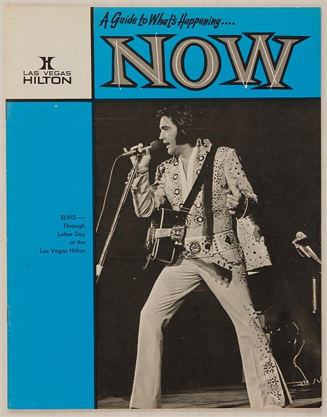Elvis Presley Original Las Vegas Hilton Hotel  "A Guide to Whats Happening Now" Magazine