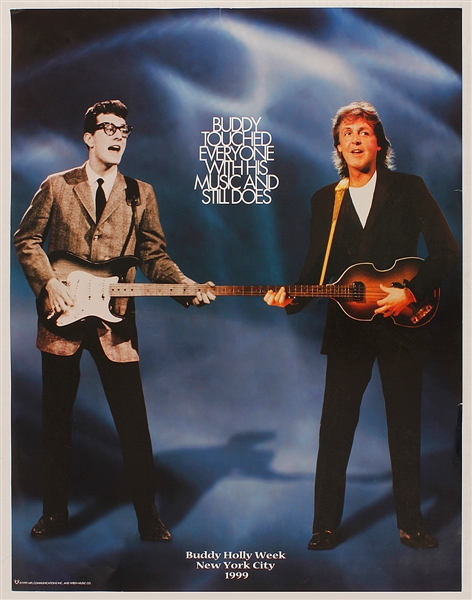 Paul McCartney Original Buddy Holly Week Private Concert Event Poster 