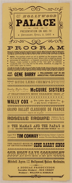 The Mamas and The Papas Original 1966  Concert Poster