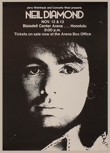 Neil Diamond Original Concert Poster