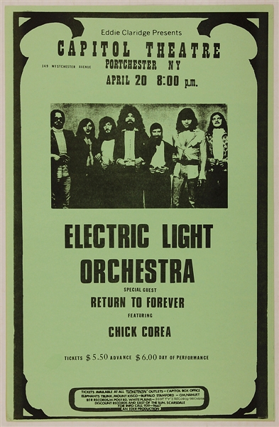 Electric Light Orchestra (ELO) Original Concert Poster