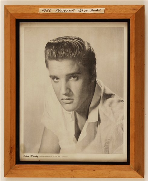 Elvis Presley Original 1956 "Love Me Tender" Theater Give-Away Publicity Photograph
