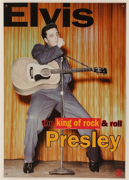 Elvis Presley "The King of Rock & Roll" Metal Poster Reprint
