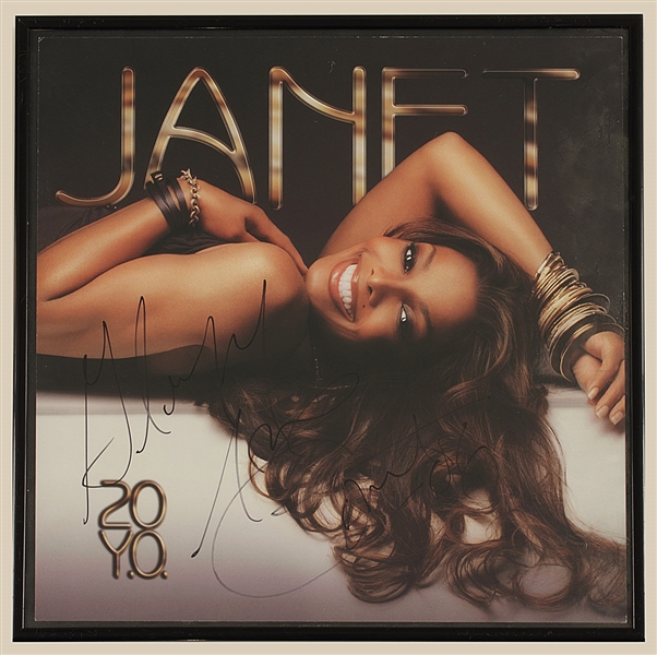 Janet Jackson Original Promotional Collection Including Signed & Inscribed "20 Y.O." Poster