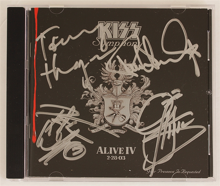 KISS Signed "Alive IV" C.D.s (2)