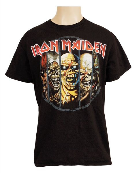 Justin Bieber Owned and Worn Iron Maiden T-Shirt