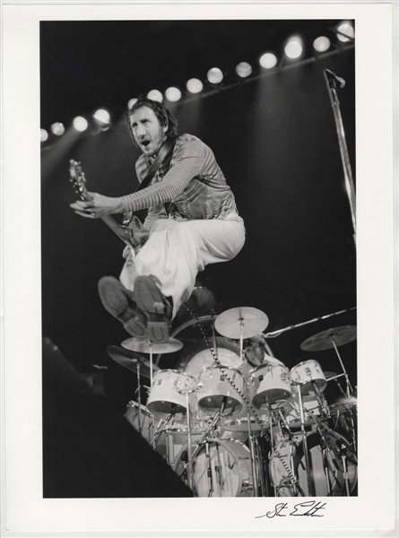 The Who Pete Townshend Original Steve Emberton Signed Photograph