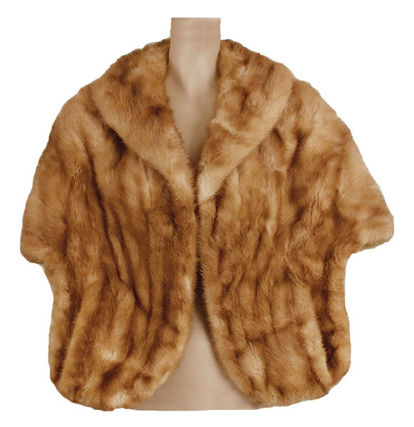 Joan Crawford Owned & Worn Custom Fur Wrap