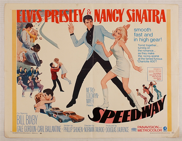 Elvis Presley "Speedway" Original Movie Poster