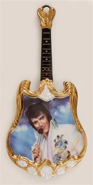 Elvis Presley Original Bradford Exchange Limited Edition Collectors Guitar Plate
