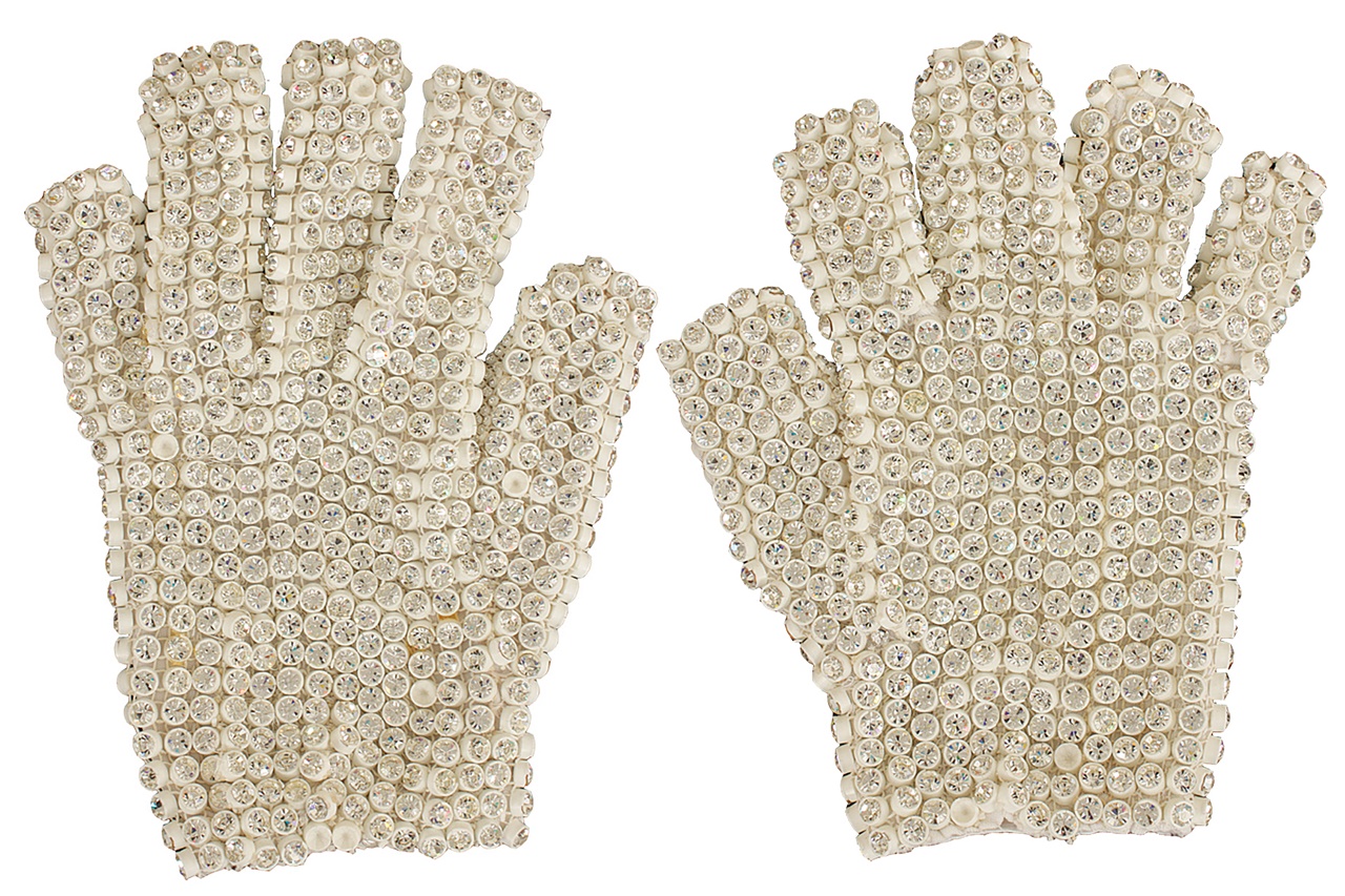 HOT Michael Jackson Style White Glove with Brilliant Crystal