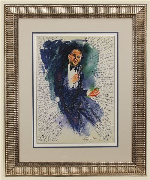 LeRoy Neiman Signed "Frank Sinatra at Hofstra" Original Lithograph
