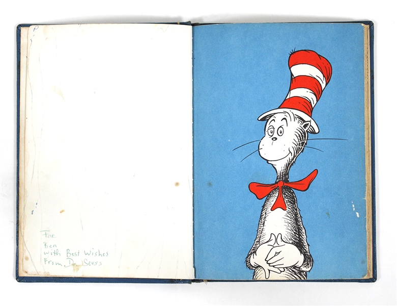 Dr. Seuss Signed & Inscribed Original 1957 First Edition "Cat In the Hat" Book