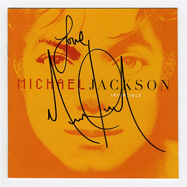 Michael Jackson Signed "Invisible" C.D.