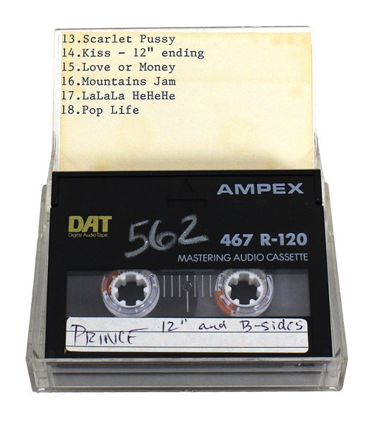 Prince Original Unreleased "12" and B-Sides" Demo Digital Audio Tape (DAT)