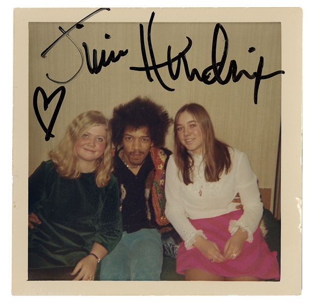 Jimi Hendrix Signed Original 1968 Kodak Snapshot