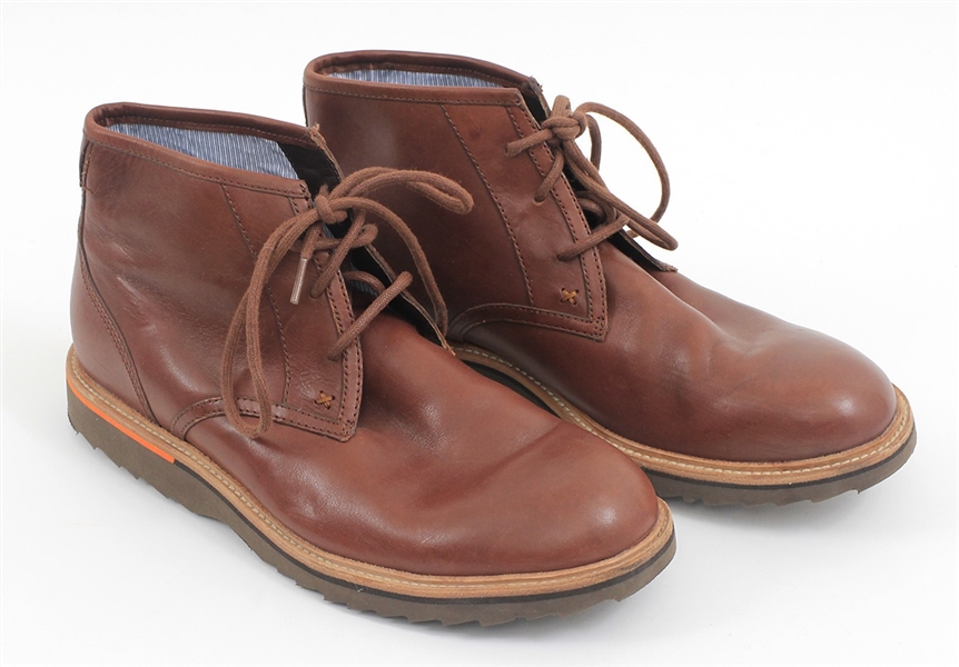 Ed Sheeran Owned & Worn Rockport Brown Leather Boots